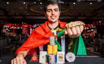 Pedro Neves se llevó a casa más de un millón de dólares junto con su primera pulsera de oro en Las Vegas.