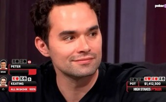 Keating se lleva el bote: el récord cayó en una mesa caliente de High Stakes Póker