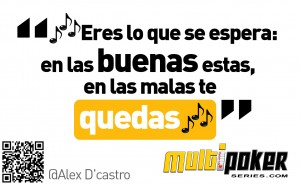 Eres lo que se espera: en las buenas estas, en las malas te quedas